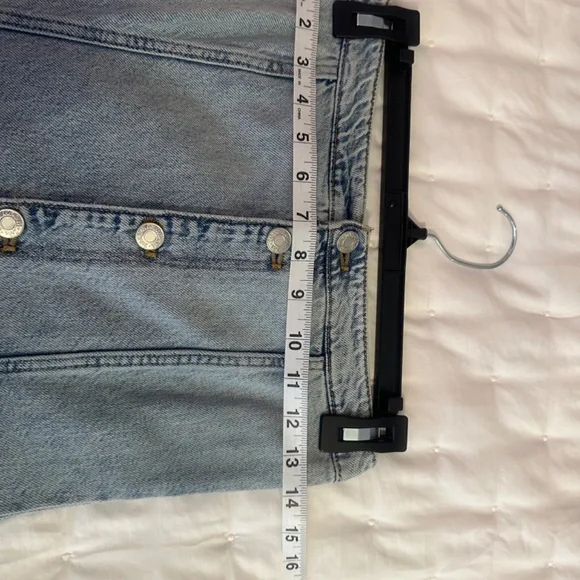 NWT Zara TRF Strapless Off Shoulder Denim Jumpsuit Size XS - Picture 9 of 16